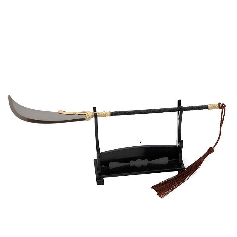 [Nekogamiyama] Suikoden Krieger, Held, Waffe, Shixiu, Pinmei Saburo, Gesamtlänge 22cm / Miniaturfigur, Sammlerstück, Inneneinrichtungsgegenstand