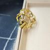 Women's Non-Fading Gold-Plated Bear Design Ring - Fashion Couples Jewelry