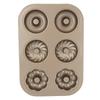 Nonstick 6 Cavity Doughnut Mold DIY Bakeware Donuts Pan Tin Cake Baking Tool