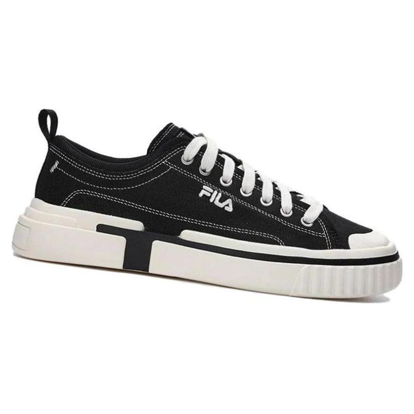 Fila Loop Casual Retro Low-Top Canvas Shoes Men Sneaker Black White F12M322305FBK