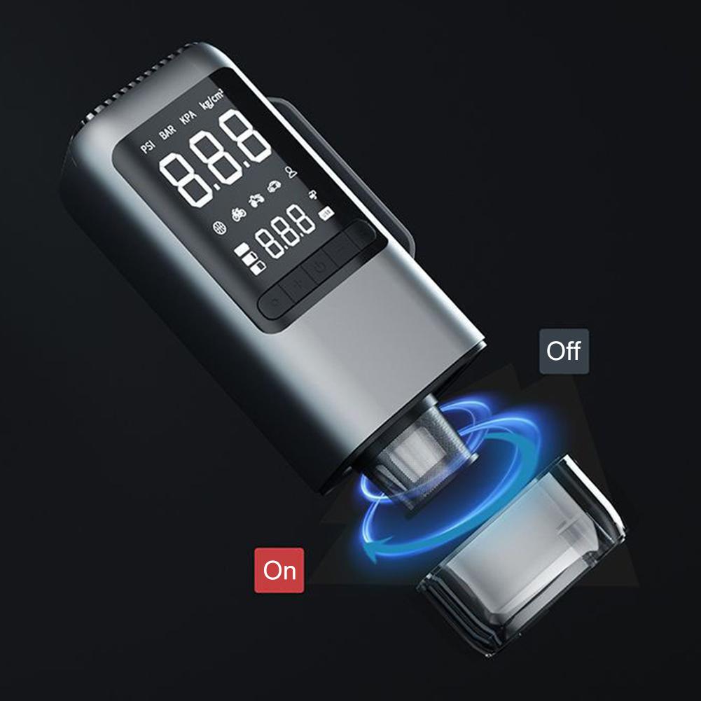 Jump Starter Vacuum Cleaner Electric Tire Pump with Light USB Rechargeable 8000mAh Bicycle Air Compressor for Car Tires