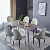Modern Minimalist Italian Rock Slab Dining Table Set for Small Apartments