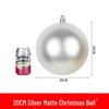 Festive Silver Glitter Hanging Ball - Shiny Round Decoration 6-30CM for Christmas