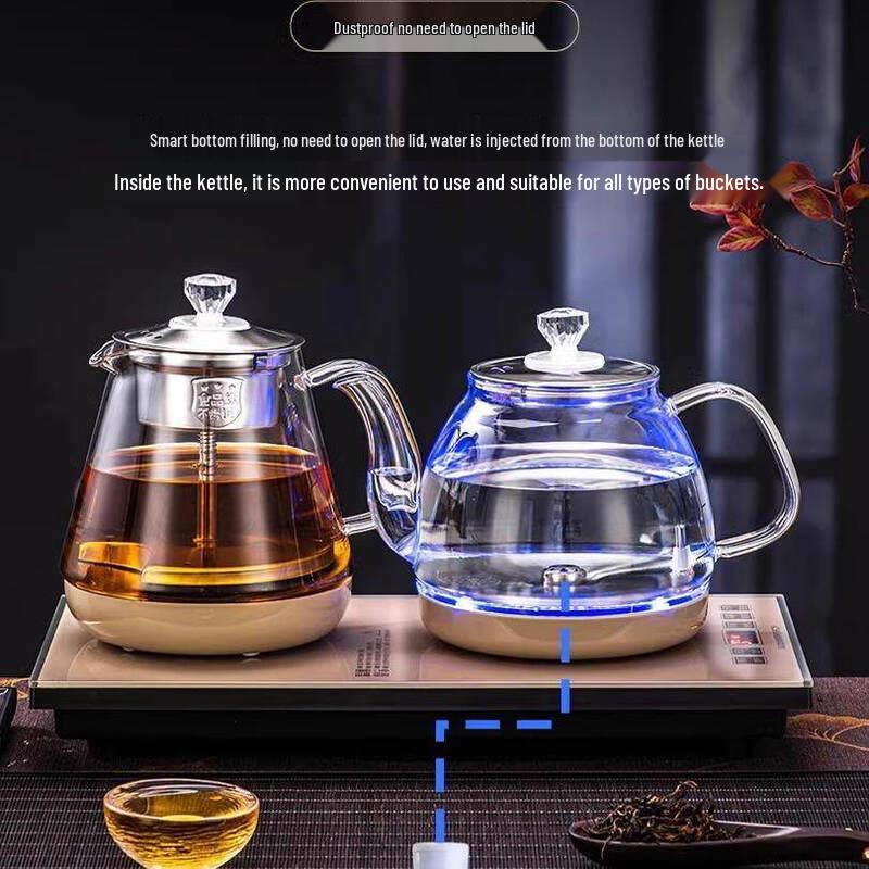 Smart Automatic Glass Electric Tea Kettle with Bottom Water Supply