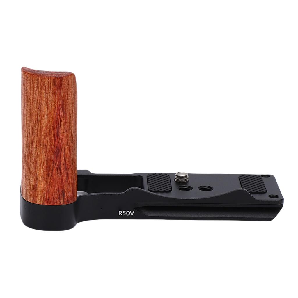 Handgrip L Shape Bracket Handle Fit for R50V Camera with Built in Quick Release Plate Hand Grip Holder Anti Slip Pads Design