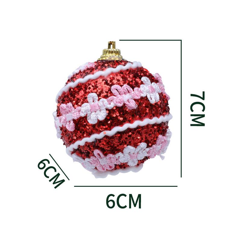 Weihnachtskugeln Blasen Kugeln Weihnachtsbaum Kreativer Dekor Anhänger 6cm Weihnachtliche Farb Punkte Bob Kugel Anhänger