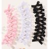 30pcs/set Mini Bowknot Hair Clips for Women Girls Sweet Lovely Colorful Ribbon Braided Hairpins Headwear Hair Accessories