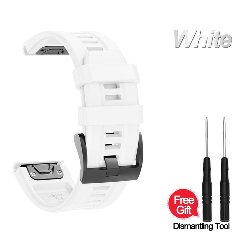 22mm 26mm Silicone Smart Watch Band for Garmin Fenix 6 6S 6X 7X 7 Pro 5 5X 5S 3HR 955 Quick Fit Strap Fenix7X Fenix7 Wristband