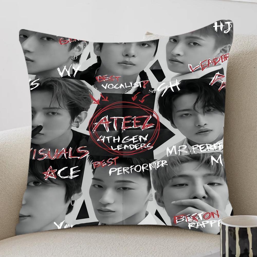 AATEEZZ KPOP Personalized Pillow Cover Kids Bedroom Wild Party Decor Pillowcase Kid Birthday Shower Gift