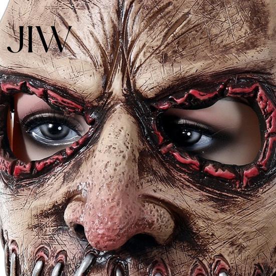 Transparent Sightview Halloween Mask Horror Mask, Creepy Latex Adjustable Strap Scary Fancy Comfortable Breathable for Party Cosplay Costume