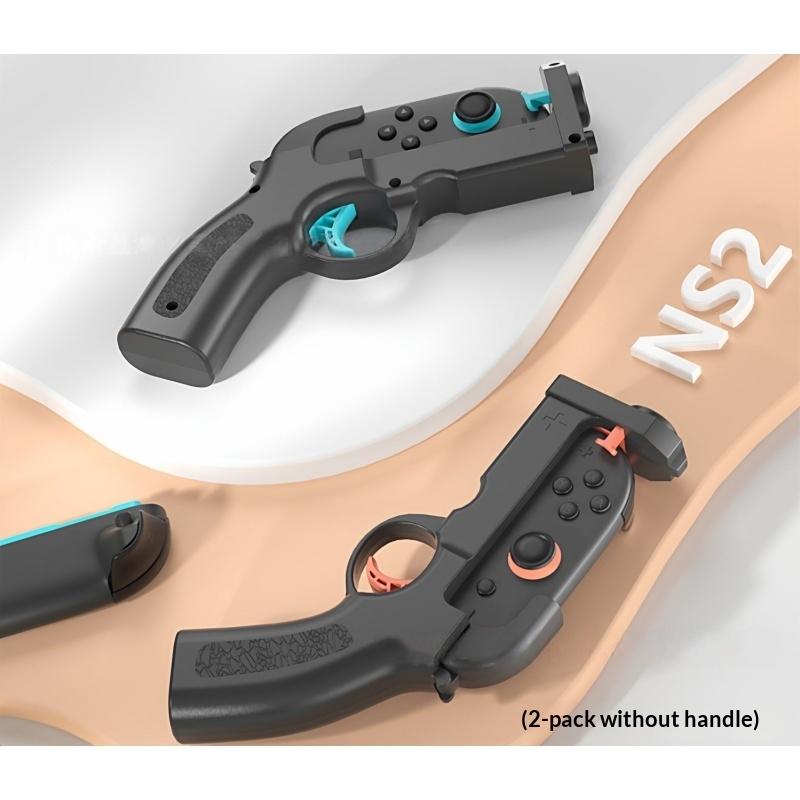 

2Pcs Somatosensory Gaming Gun Joypad Gunstock Hand Grip Fire Gun Controller For Nintendo Switch2 Joycon Left Right Handle Holder one size