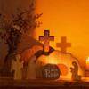 Easter Decorations for Home Wooden Christian Figurine Tabletop Christian Empty Tomb Figurine for Holiday Party Celebration