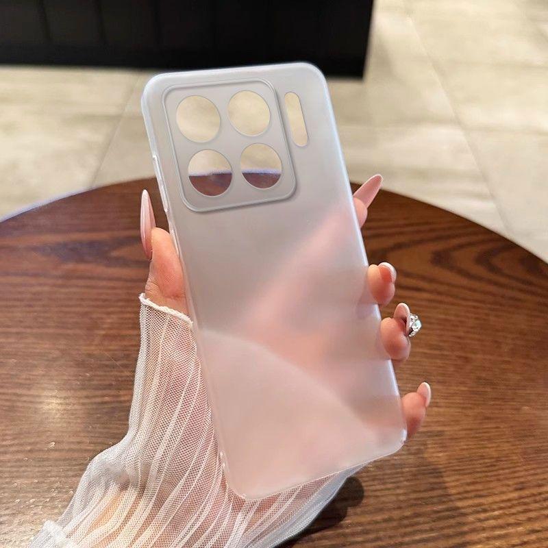 Luxury Minimalism Translucent Soft TPU Phone Case For Xiaomi 15T Pro 15 Ultra 14 17 Pro Max Magneic Anti-drop Protect Slim Cover