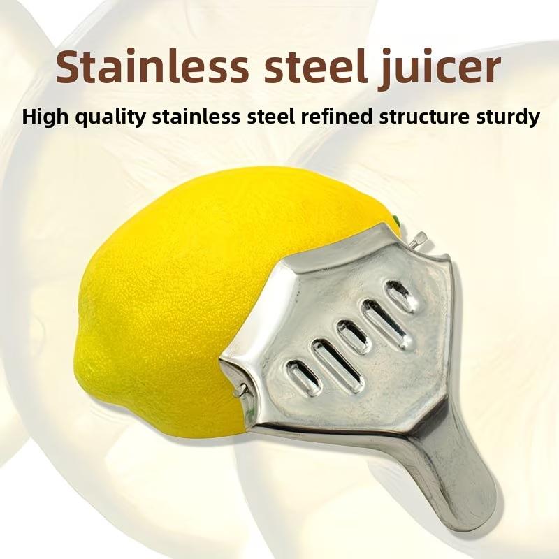 Stainless Steel Lemon Clip, Manual Citrus Juicer, Lemon Press Orange Juice Press, Fruit Press Clip, Kitchen Gadget