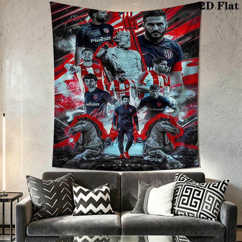 Atleti K Wall Hanging Printed Fabric Blanket Decorative Tapestries for Bedroom Living Room Home Decor