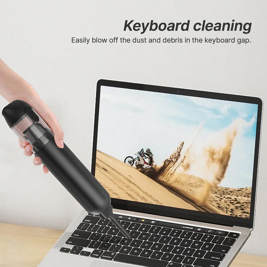 Portable Vacuum Cleaner with Cleaning Inflating and Deflating Nozzle 2 Gear Rechargeable Cordless