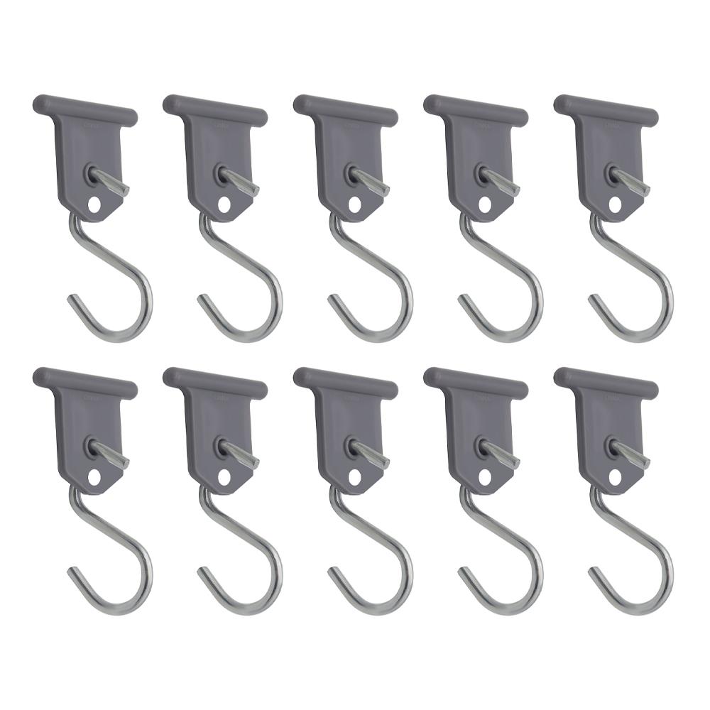 10Pcs S-Shaped Sturdy Metal Awning Hooks for RV Camping Outdoor Camper Hanging Accessories Party Light Hangers And Hat Racks