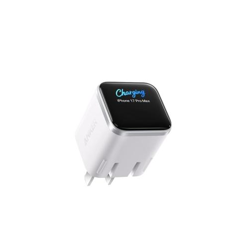 Anker 45W Nano Smart Typ C Ladegerät Schnellladung Faltbarer Stecker Kompaktes Bildschirmdisplay für iPhone 17 Pro Max 16 Pro USB C Ladegerät