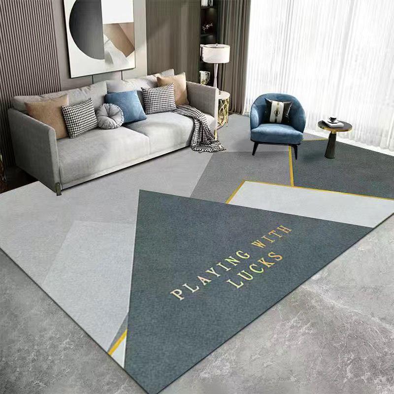 

Сучасний мінімалістичний килим для вітальні, простий у догляді, килим для дивана та журнального столика, побутовий зносостійкий та протиковзкий килим 120 * 160cm