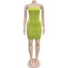 Elegant Rhinestone Backless Spaghetti Strap Dress - New Women's Fashion Style
