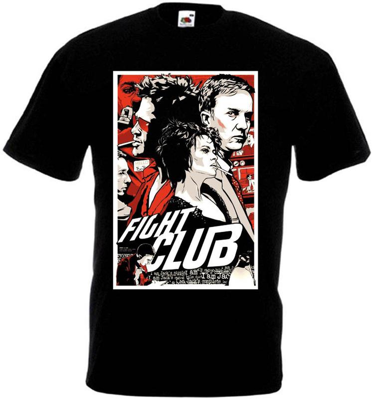

Fight Club v8 T shirt black movie poster Unisex T-Shirt XXL