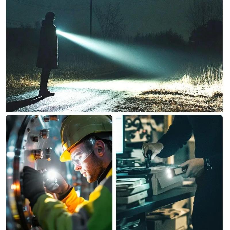 Neues Mini EDC Arbeitslicht Starke LED Akku Taschenlampe USB Aufladung Magnetischer Stiftclip Licht COB Weitbereich Flutlicht Duales Licht