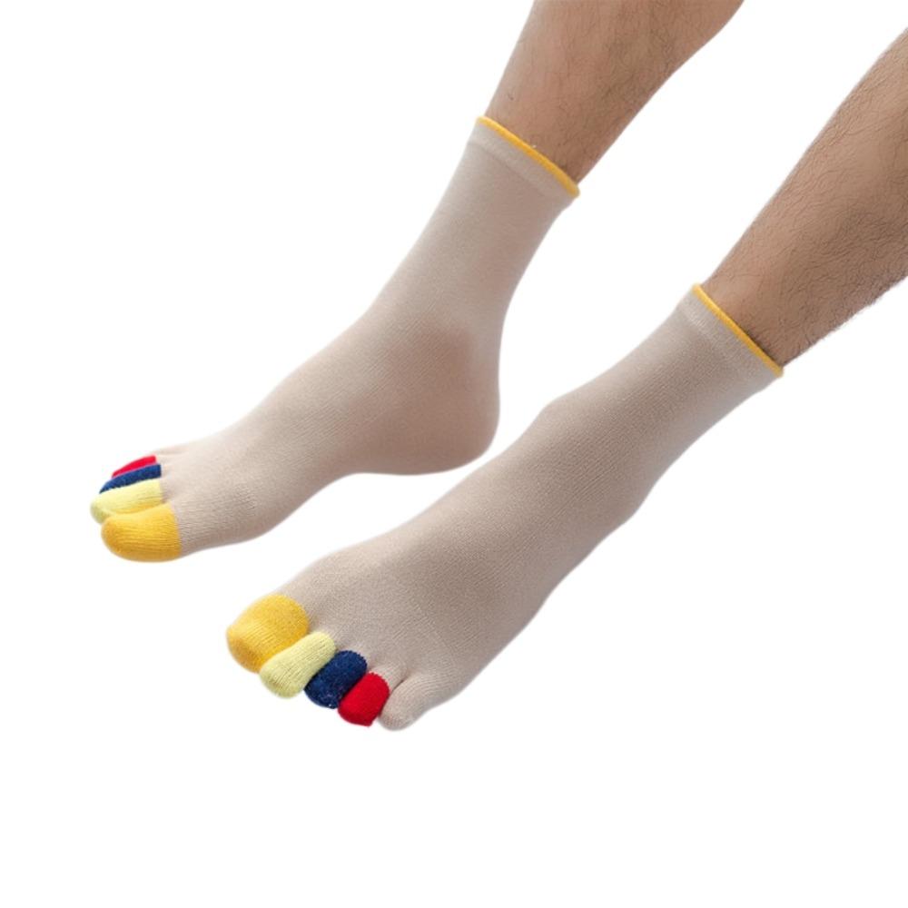 Hosiery Men's Five Finger Socks Colorful Toe Design Sports Socks Five Toe Socks Hiking