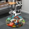 1pc Mario Kart Race Office Round Area Rug, Bedroom Living Room Home Decor, Room Deco,  Offic A1016230