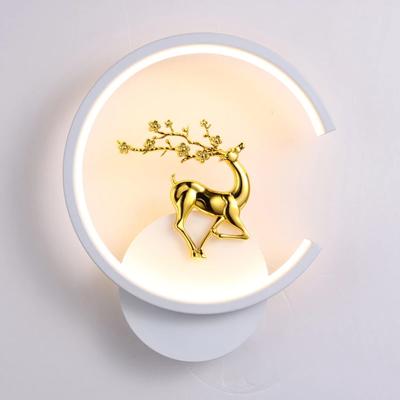חדש מקורה יצירתי קישוט מנורת ליד המיטה נורדי מודרני אישית מנורת קיר מתכת יוקרה קיר אור סלון מסעדה