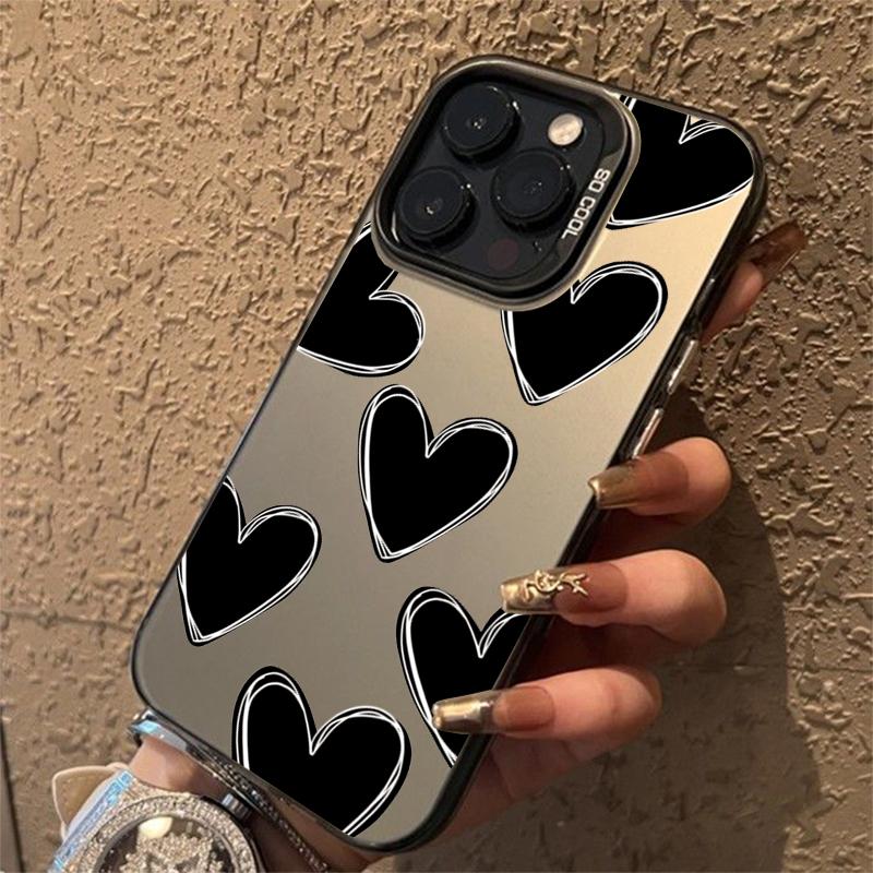 Luxury Love Heart Electroplate IMD Case For  Poco F5 X5 X6 Pro Mi 14 13 12 12T 13T Pro 11 Lite 5G NE Shockproof Back Cover