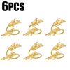6Pcs Gold Leaf Napkin Rings Fall Napkin Holder for Christmas Thanksgiving Wedding Dinnig Table Decoration 2026 HWL02