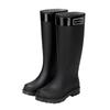 New Fashion Tall Rain Shoes Women's Adult Water Boots Tall Waterproof and Non-slip Outer Wear Martin Boots Snow Boots Locomotive Boots