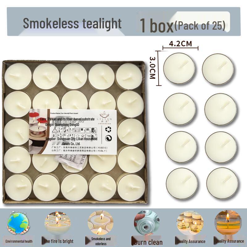LIEI Smokeless 4-Hour Heating Tea Light Candle