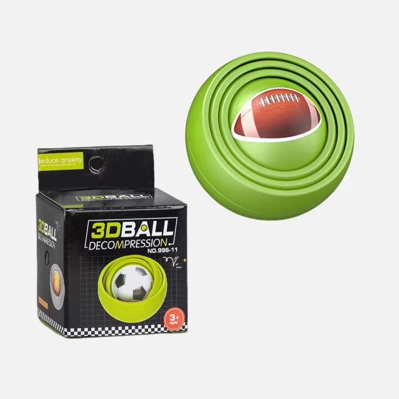 3D Ball toy Infinite Flipping Decompression Ball Fingertip Decompression Gyroscope Toy Puzzle Decompression Toy Ball funny gift