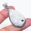 Natural Moonstone Gemstone Handmade 925 Sterling Silver Pendant 1.97" AP-15531