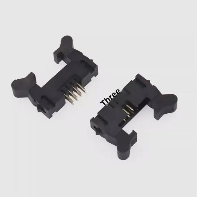 2.0mm Pitch DC2 Horn Socket with Buckle Hook, Bent Pin, High Ear - 10P, 16P, 20P, 26P, 40P
