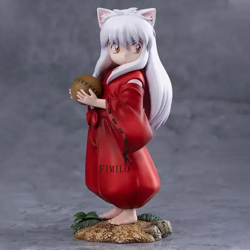 Action Figure di Inuyasha Anime Versione Q Figure di Inuyasha da Bambino Modello Tappo per Spaghetti PVC Ornamenti da Collezione Bambole Carine Giocattoli
