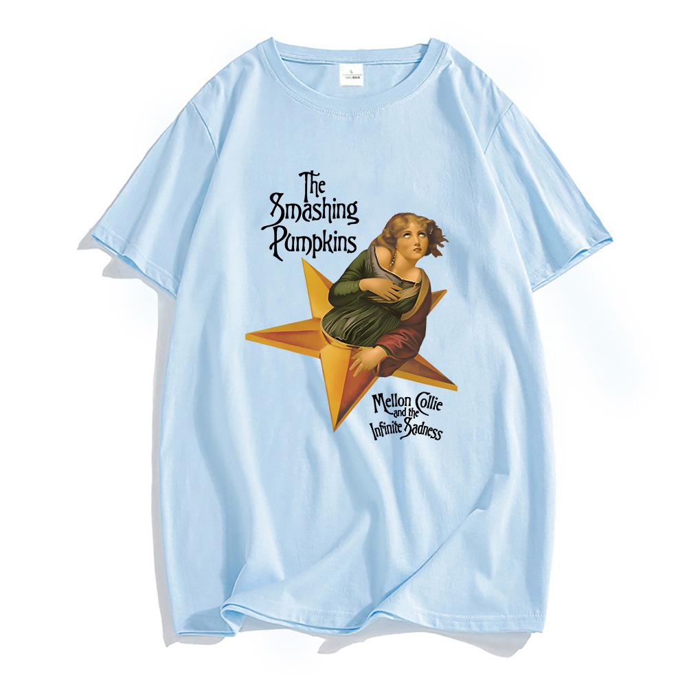 Mellon Collie and The Infinite Sadness Tričko The Smashing Pumpkins Kapela Grafická Trička Vintage Móda Potisk Tričko Bavlna