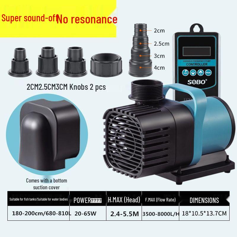 Songbao Ultra-Quiet Amphibious Submersible Pump for Fish Tanks and Ponds