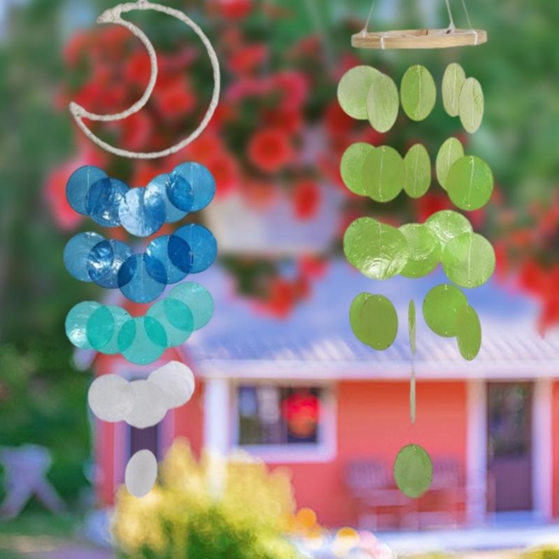 Lightweight Handmade Seashells Wind Chime With Coastal Design Perfect For Garden Yard Porch Tree Branch Balcony Hanging
