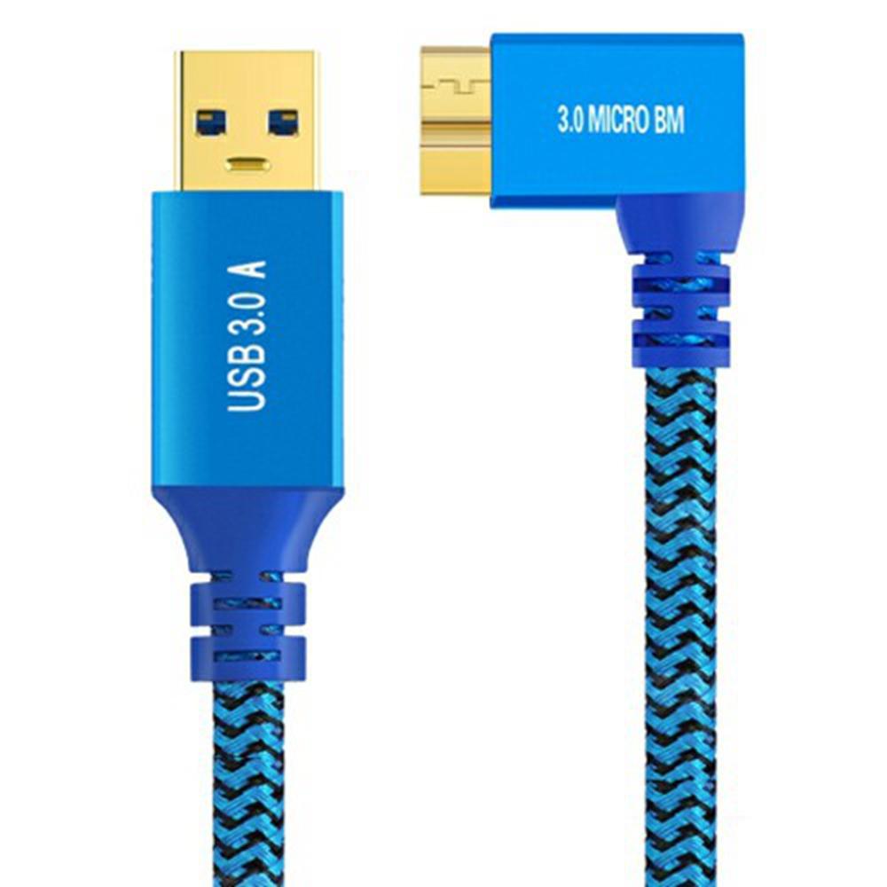 

1m USB-A 3.0 to Micro B 3.0 Male to Male High-Speed Transmission Mobile Hard Disk Data Cable As Shown A
