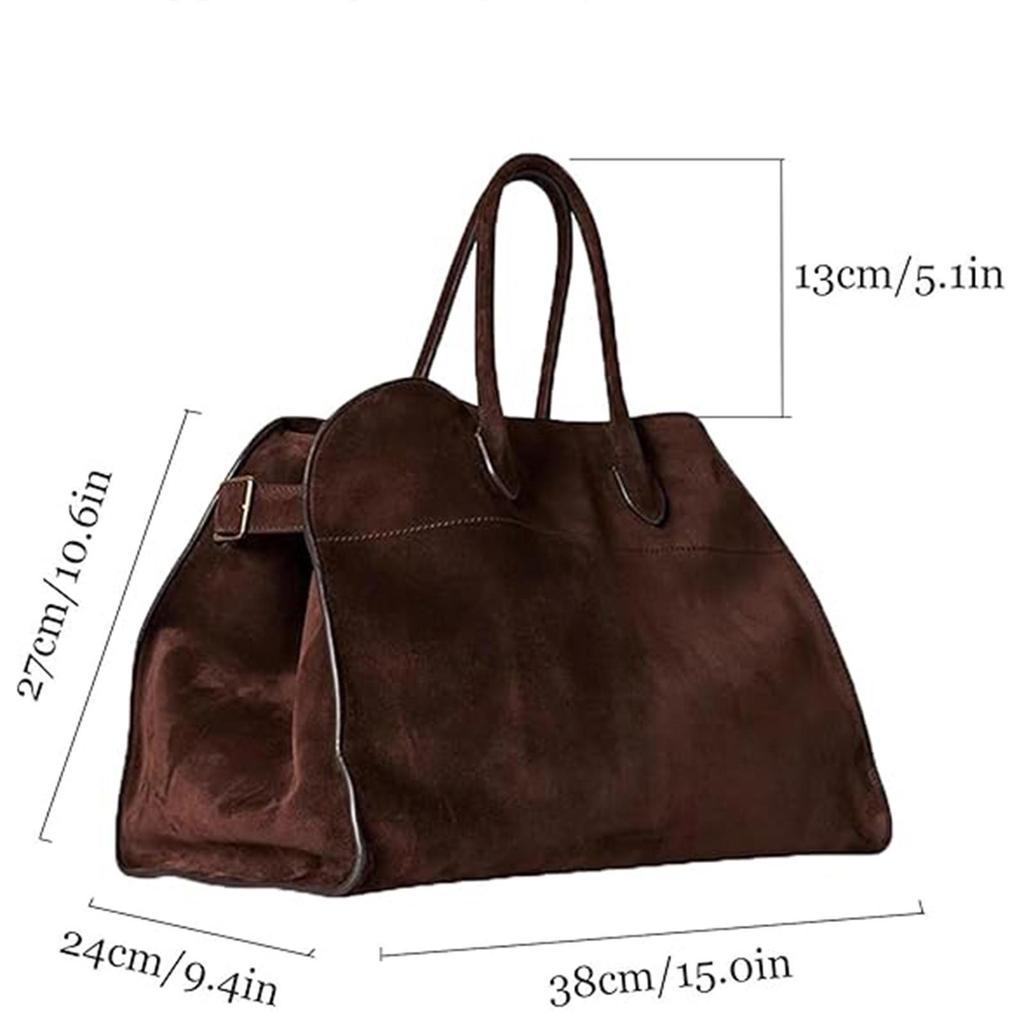 Bolsos tipo cartera de ante suave para mujer, bolsos de mano vintage de moda con asa superior, bolso informal de gran capacidad