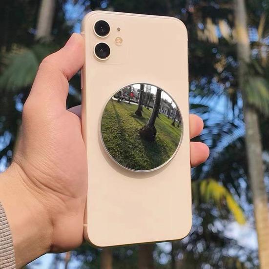 Magnetic Convex Mirror for Smartphone Selfie Vlog Strong Magnetic Adsorption Easy To Use Ultra-thin Design 2.3-Inch Selfie Mirror