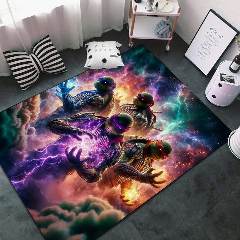 Ninja Turtles Cosmic Energy Carpet Floor Mats Printing Room Office Chair Cushion Dormitory Decoration