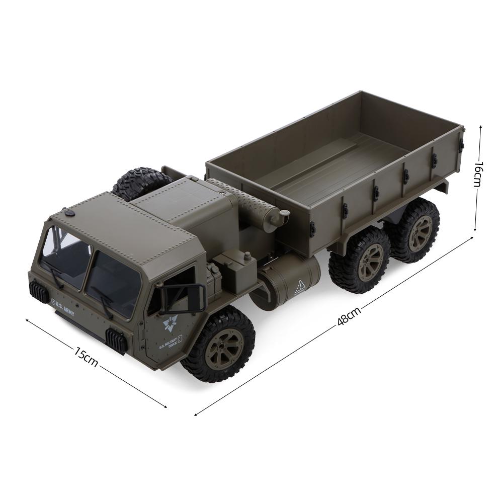 Fayee 1 12 RC 6WD 2.4GHz Military Truck Army Truck Off road Car RTR Car Gift for Adults Kids Boys
