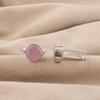 Rose Chalcedony Gemstone 925 Sterling Silver Handmade Jewelry Designer Cufflinks 1" For Anniversary Gift CL-10-15