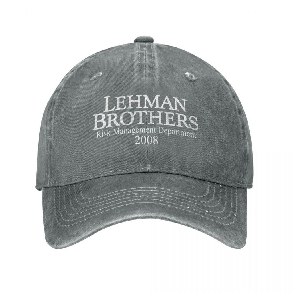 Casual Lehman Brothers Baseball Cap Unisex Distressed Washed Snapback Hat Risk Management Outdoor Hats