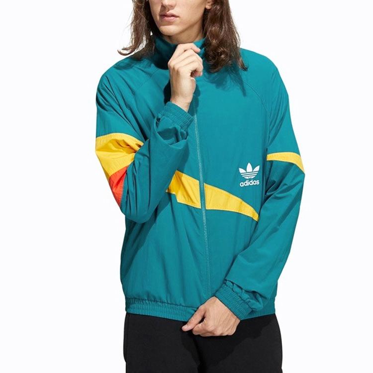 adidas Originals Ts Trainingsjacken Herren Wasserente Grün Stehkragen Moderat Sonstige H46699