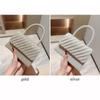 Gold Bright Silk Evening Bag Women Elegant Fashion Banquet Clutch Chain Shoulder Bags Luxury Purse Female Wedding Party Handbags