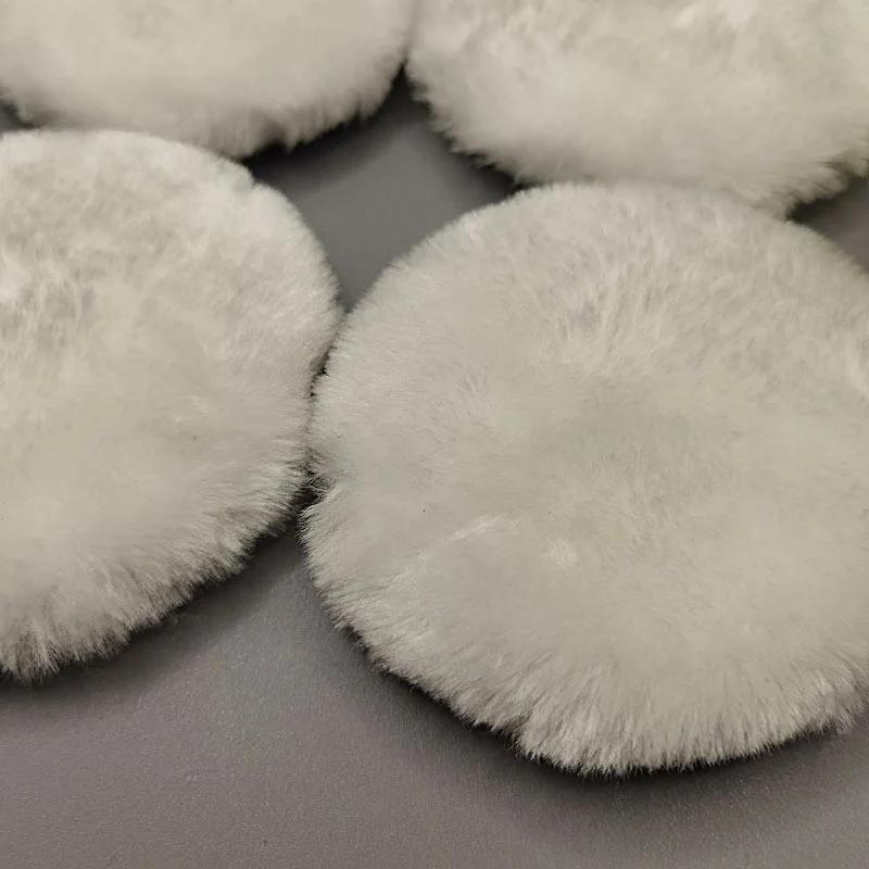 5pcs Imitation Wool Polishing Disc Set Car Beauty Wool Ball 3 Inches/4 Inches/5 Inches Automotive Polishing Accessories